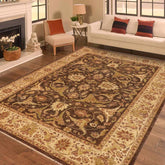 handmade Traditional Kafkaz Brown Beige Hand Knotted RECTANGLE 100% WOOL area rug 9 x 12